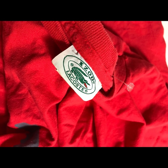 Vintage izod Lacoste single Stitch shirt Medium - Picture 7 of 8